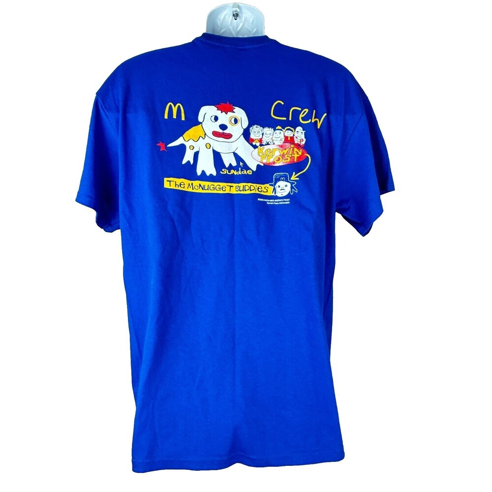 Limited Edition 2023 McDonald's Kerwin Frost McNugget Buddies Blue TShirt Large - Picture 4 of 8